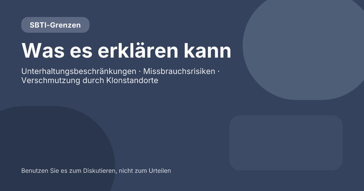 Was kann Ihnen SBTI sagen und was nicht? Die wahren Grenzen eines Unterhaltungstests