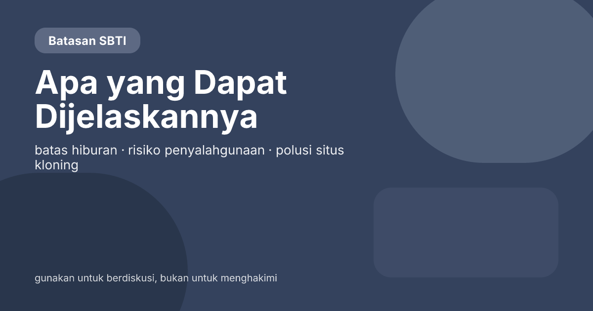 Apa yang Dapat Diberitahukan SBTI kepada Anda dan Apa yang Tidak Dapat Diberitahukan kepada Anda? Batasan Sebenarnya dari Tes Hiburan