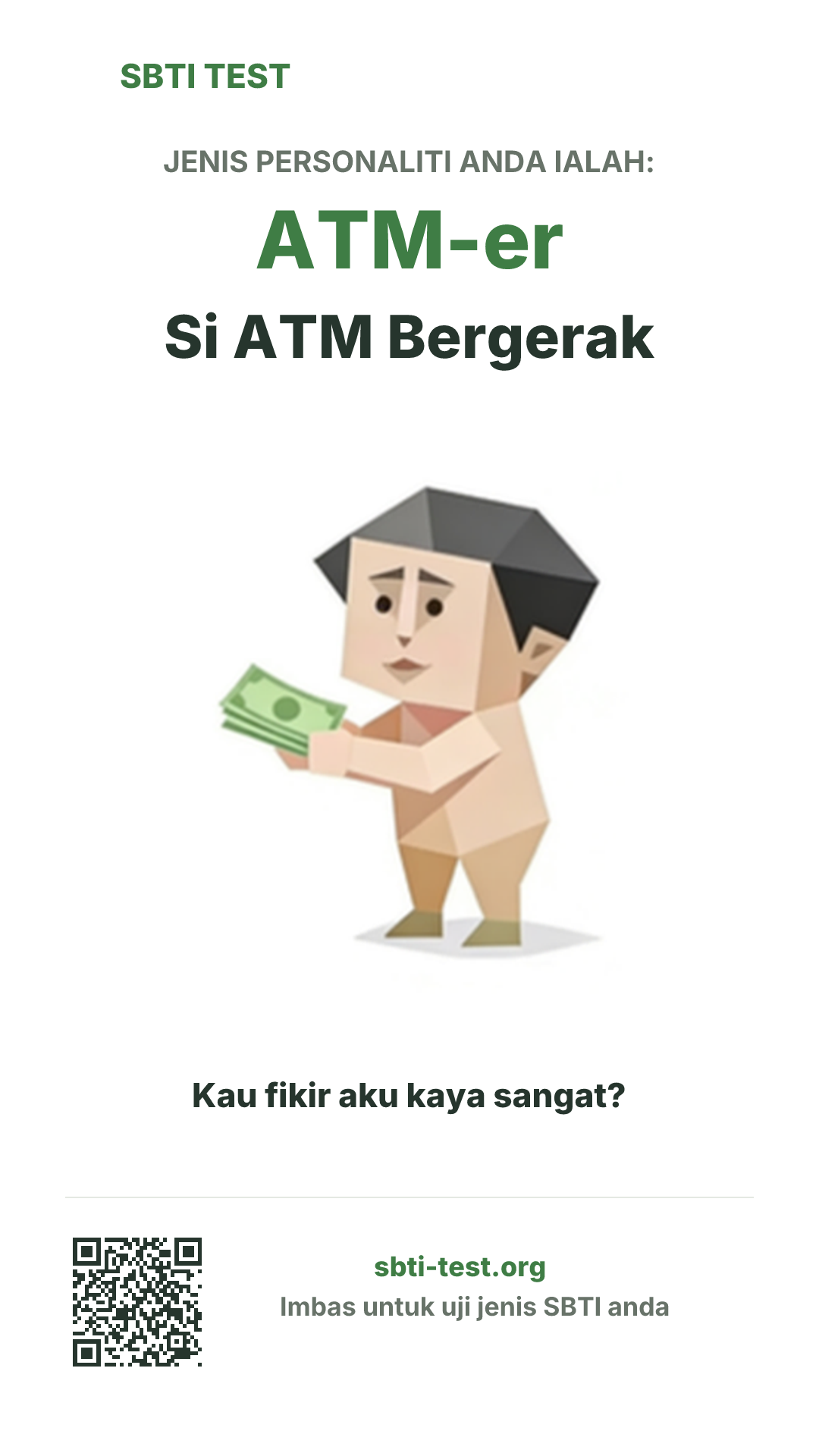 Poster menegak SBTI untuk ATM-er Si ATM Bergerak dengan visual jenis dan maklumat perkongsian