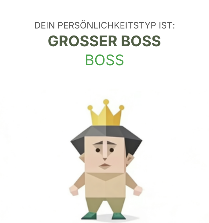 BOSS sbti test personality type illustration for Anführer