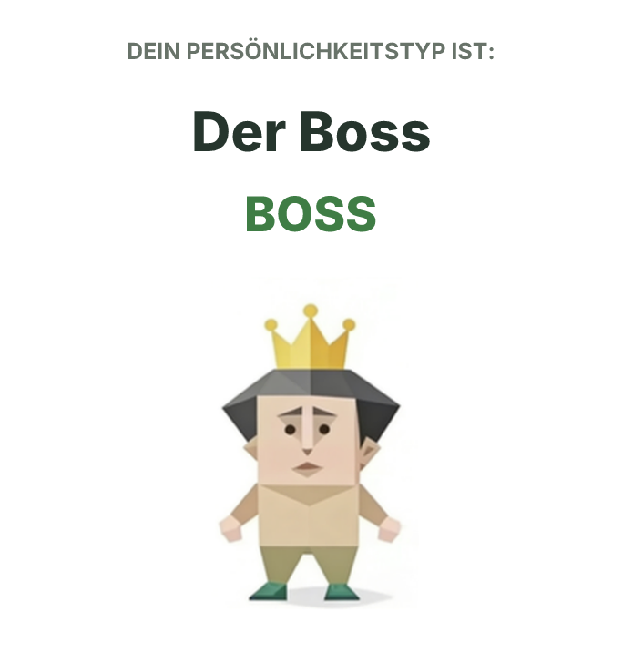 BOSS SBTI-Persönlichkeitstyp-Illustration, Der Boss