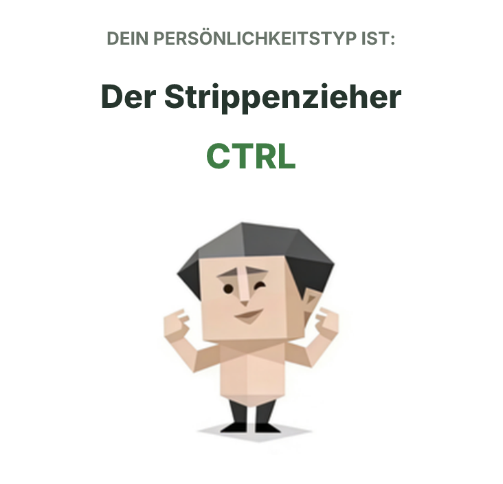 CTRL SBTI-Persönlichkeitstyp-Illustration, Der Strippenzieher