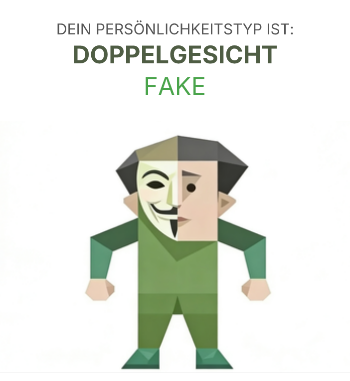 FAKE sbti test personality type illustration for Fälscher