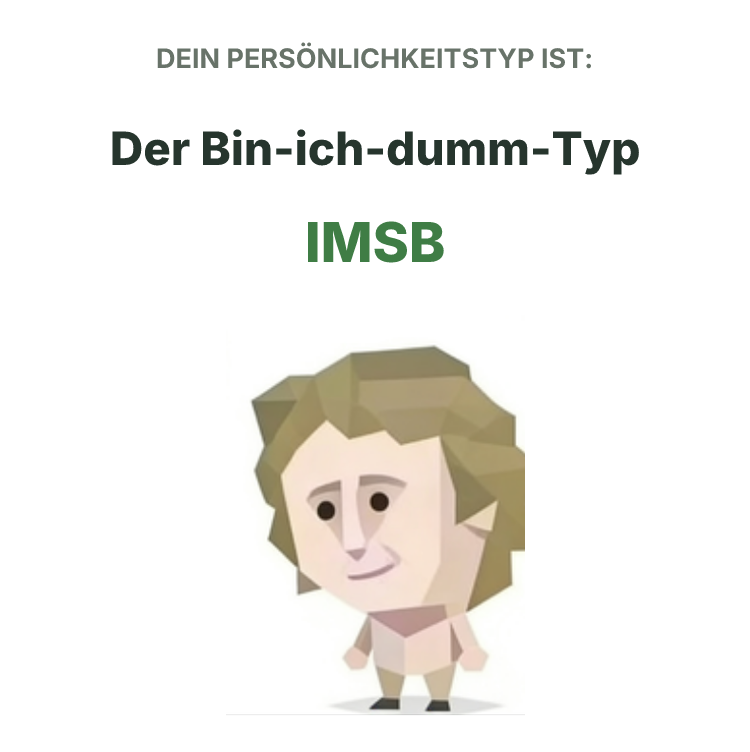SBTI-Persönlichkeitstyp-Illustration IMSB Selbstzweifler