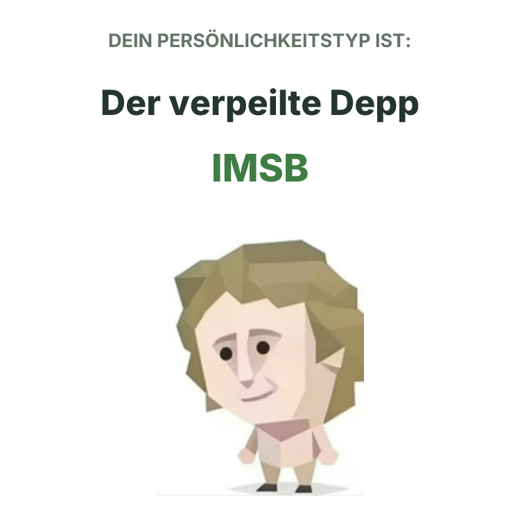 IMSB SBTI-Persönlichkeitstyp-Illustration, Der verpeilte Depp