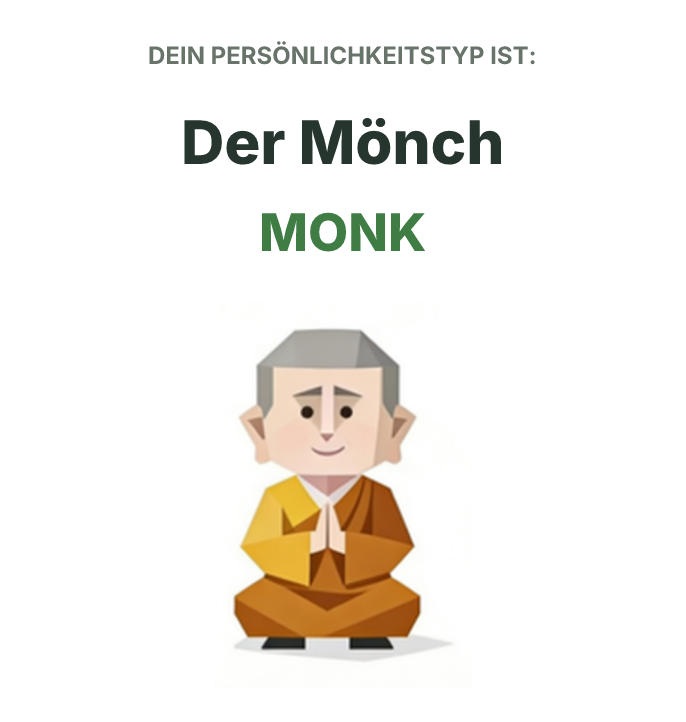 MONK SBTI-Persönlichkeitstyp-Illustration, Der Mönch