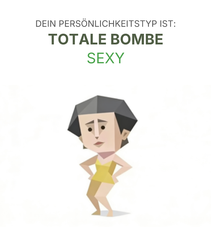 SEXY sbti test personality type illustration for Umwerfend