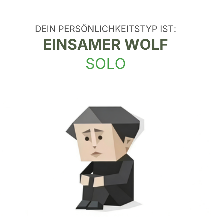 SOLO sbti test personality type illustration for Einsamer