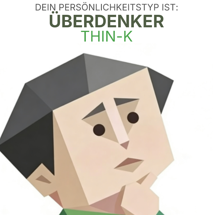 THIN-K sbti test personality type illustration for Denker