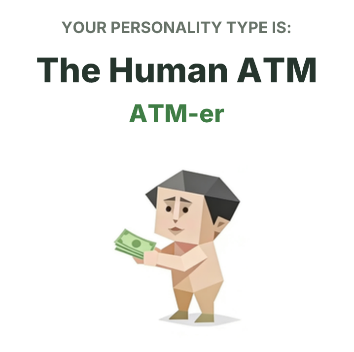 SBTI personality type illustration for ATM-er The Human ATM