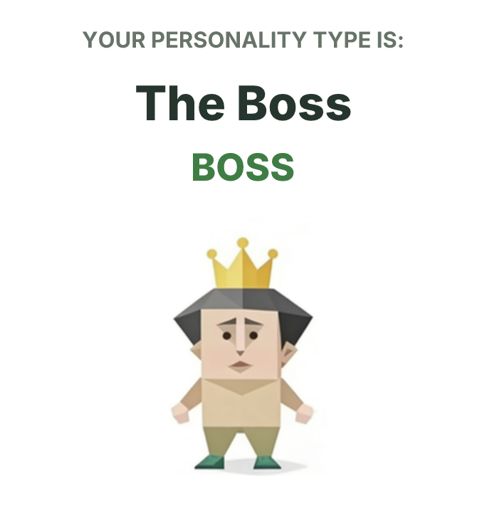SBTI personality type illustration for BOSS The Boss