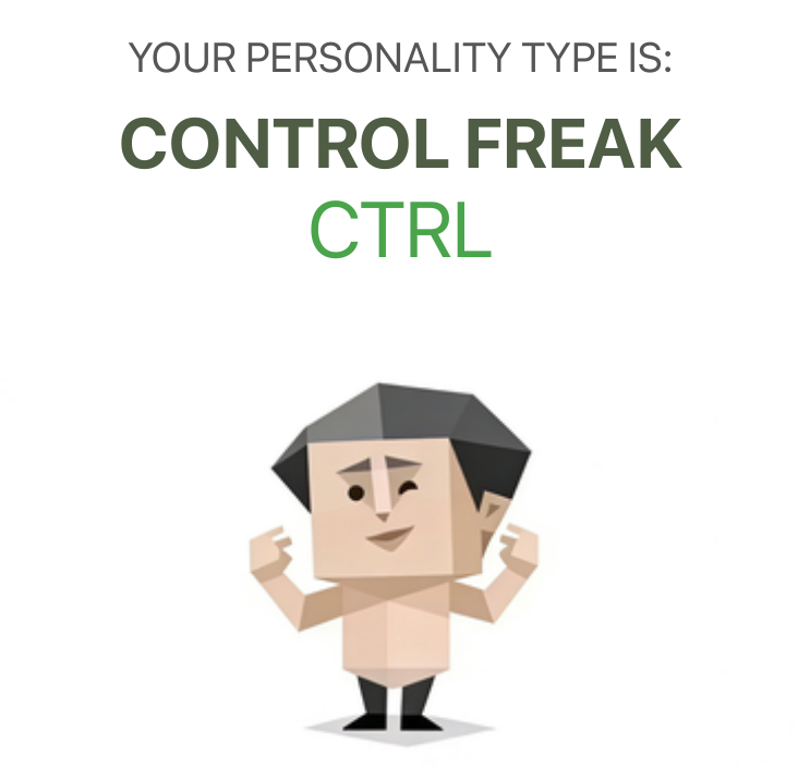 CTRL sbti test personality type illustration for Taker