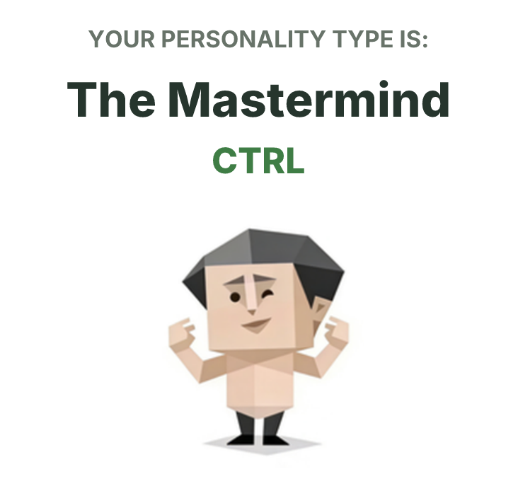 SBTI personality type illustration for CTRL The Mastermind