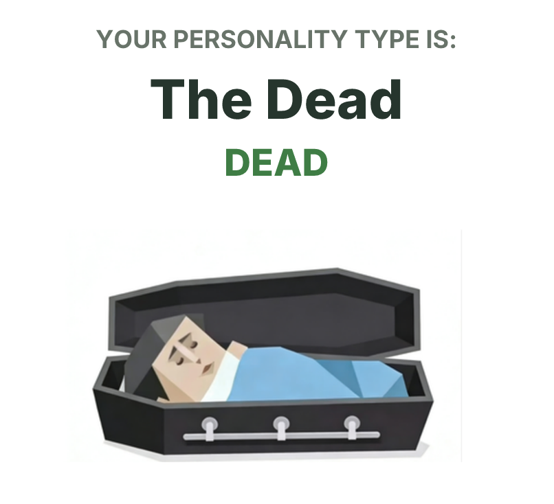 DEAD SBTI-persoonallisuustyypin kuva, The Dead