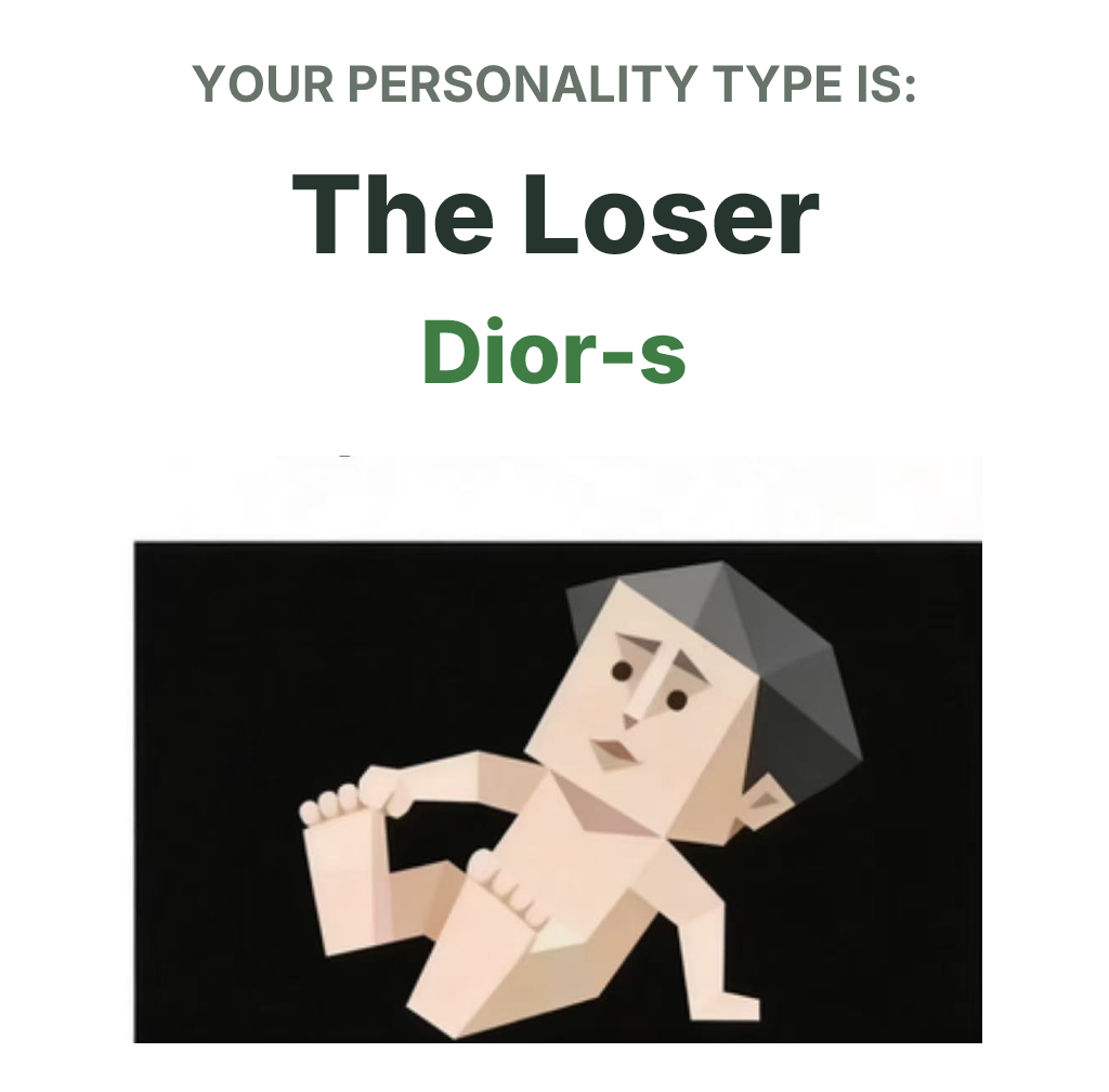 SBTI personality type illustration for Dior-s The Underdog