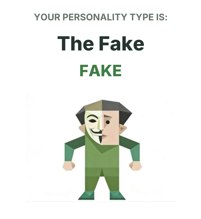 FAKE SBTI-persoonallisuustyypin kuva, The Fake