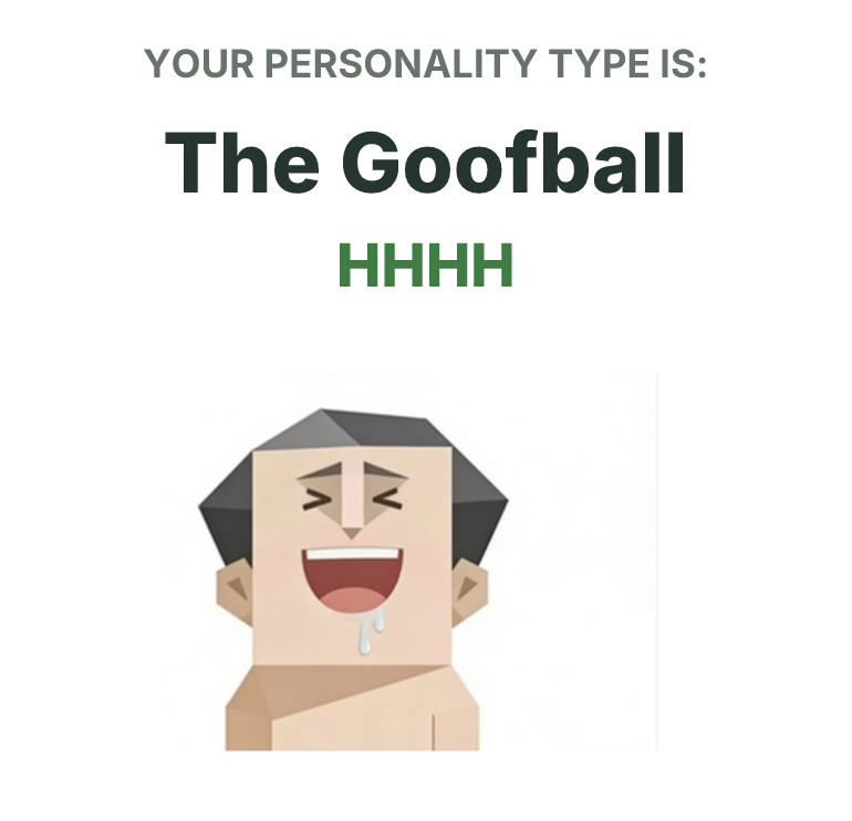 SBTI personality type illustration for HHHH The Giggler