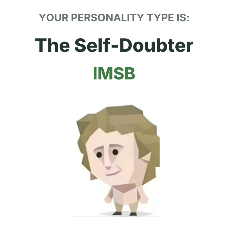 SBTI personality type illustration for IMSB The Self-Doubter