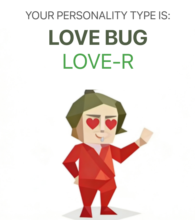 LOVE-R sbti test personality type illustration for Passionate