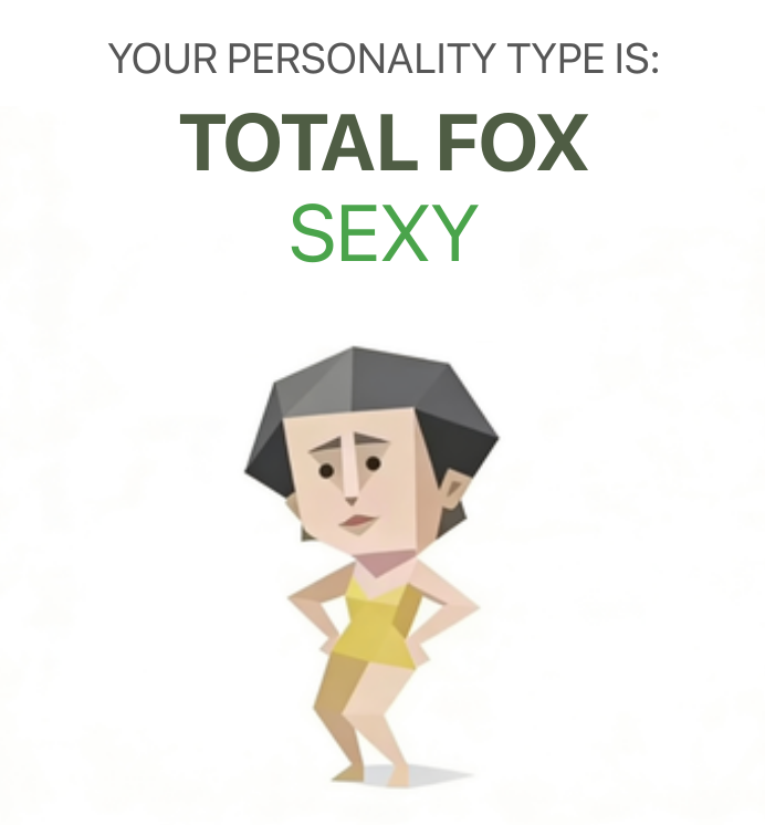 SEXY sbti test personality type illustration for stunner