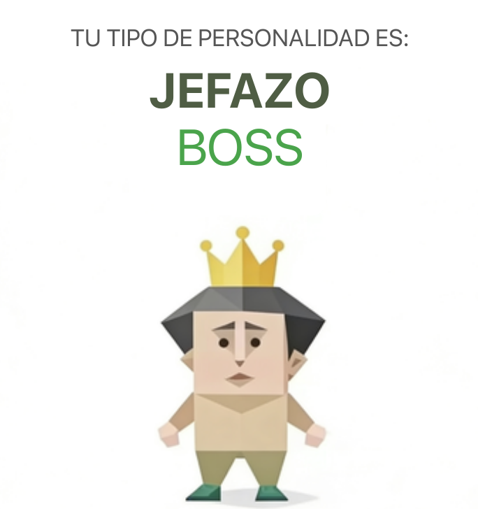 Ilustracion del tipo de personalidad del sbti test JEFE líder