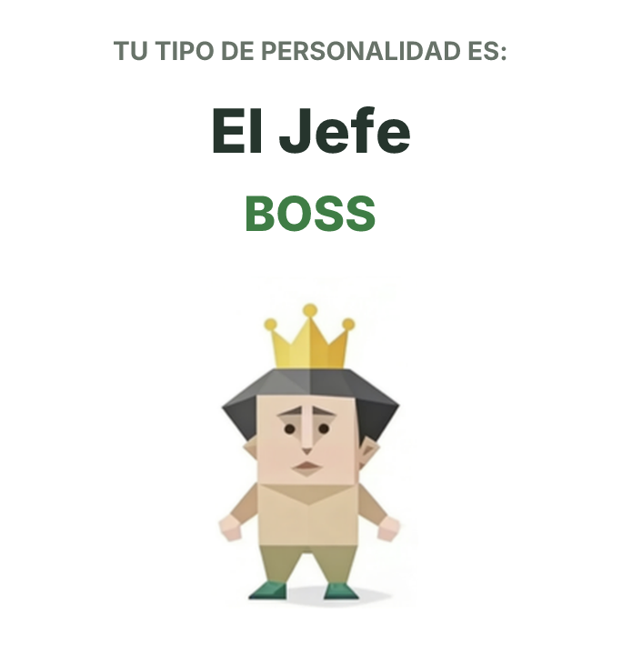 Ilustración del tipo de personalidad SBTI BOSS El Jefe