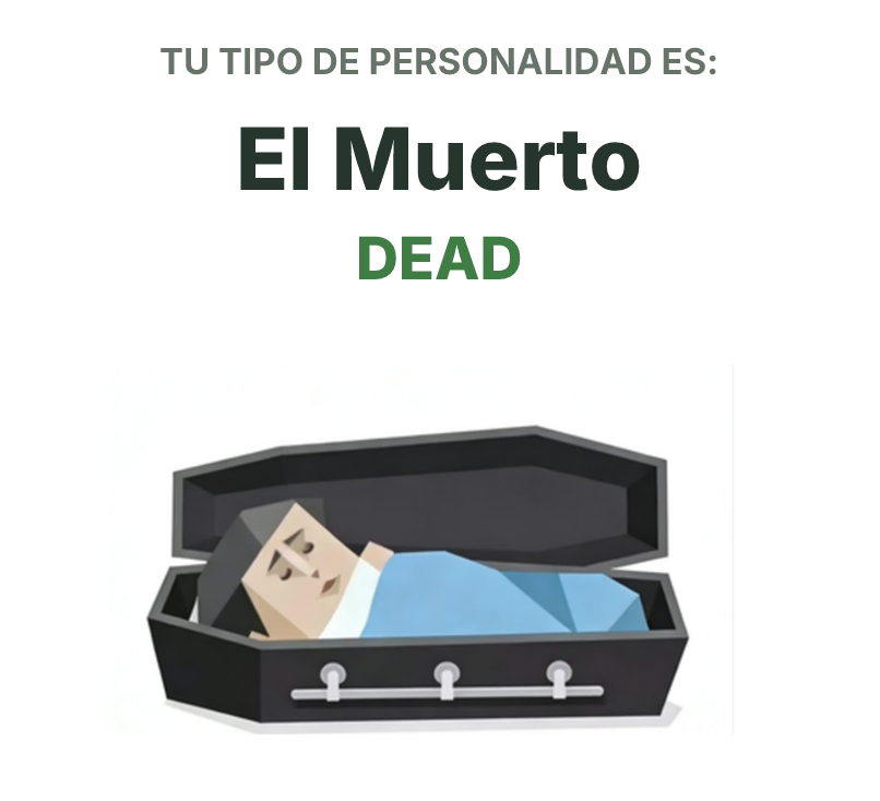 Ilustración del tipo de personalidad SBTI DEAD El Muerto
