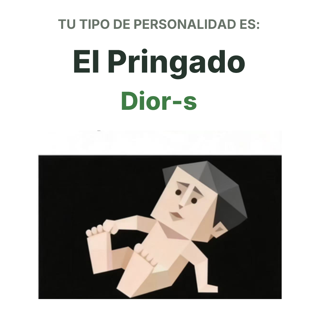 Ilustración del tipo de personalidad SBTI Dior-s El Pringado