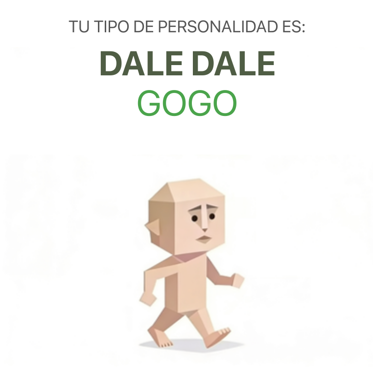 Ilustracion del tipo de personalidad del sbti test GOGO Caminante