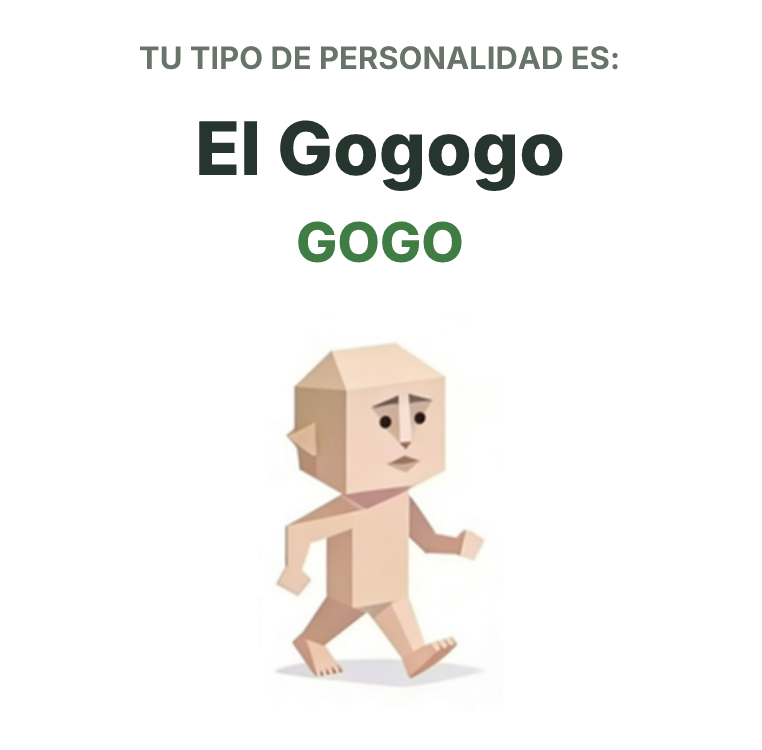 Ilustración del tipo de personalidad SBTI GOGO El Gogogo