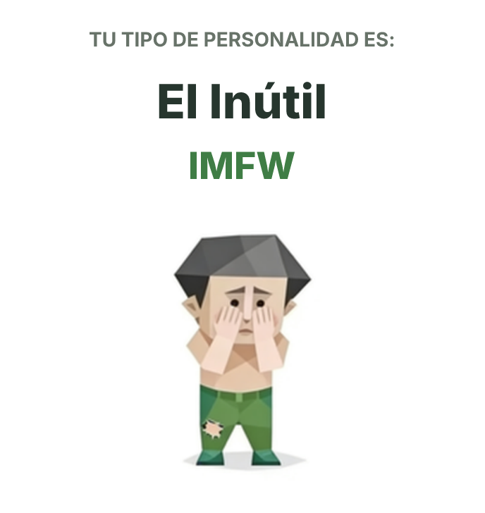 Ilustración del tipo de personalidad SBTI IMFW El Inútil