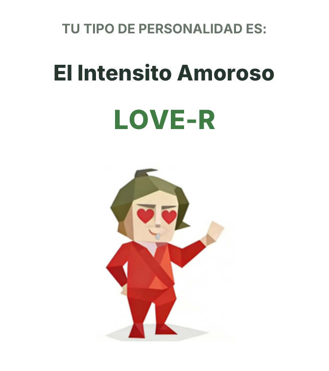Ilustración del tipo de personalidad SBTI LOVE-R El Intensito Amoroso
