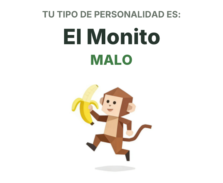 Ilustración del tipo de personalidad SBTI MALO El Monito