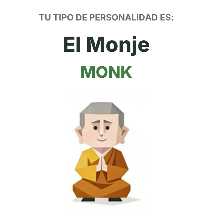 Ilustración del tipo de personalidad SBTI MONK El Monje