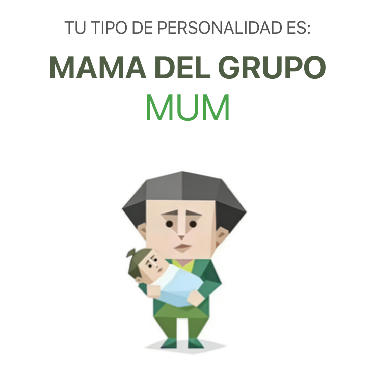 Ilustracion del tipo de personalidad del sbti test MAMÁ Madre