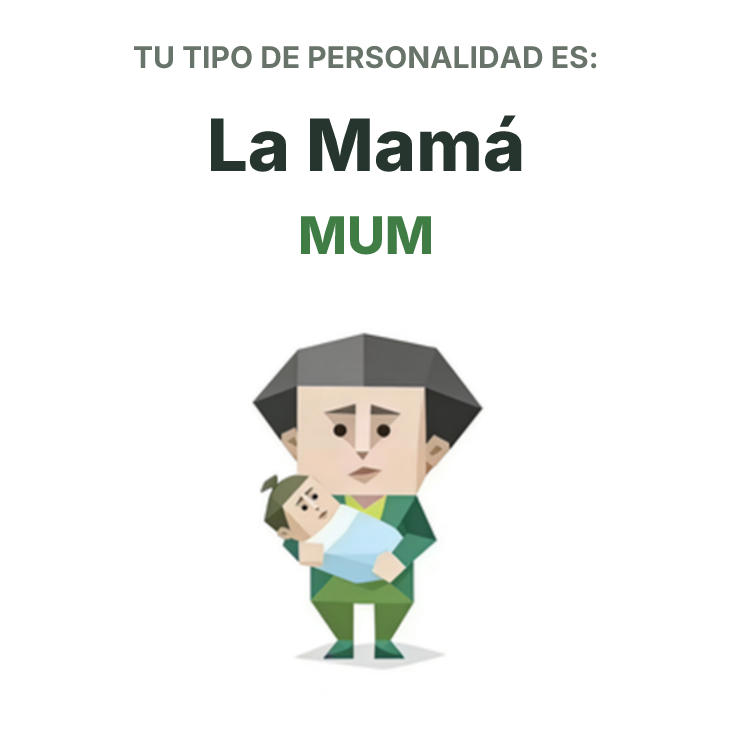 Ilustración del tipo de personalidad SBTI MUM La Mamá