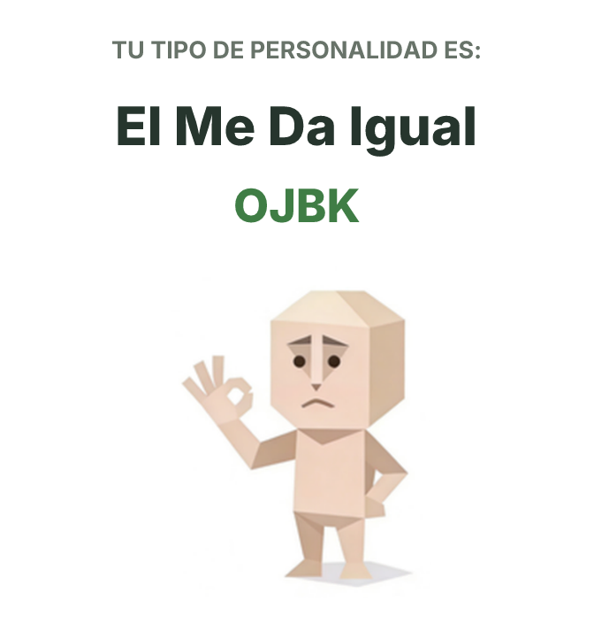 Ilustración del tipo de personalidad SBTI OJBK El Todo Bien