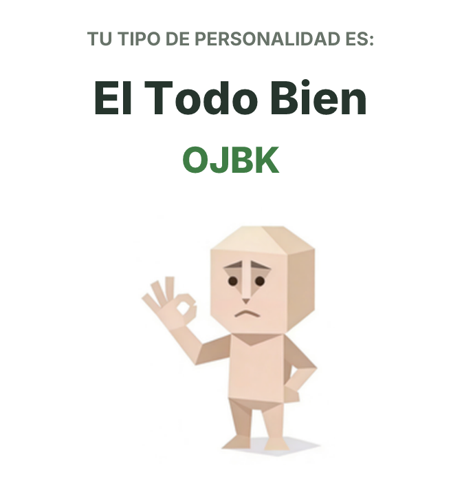 Ilustración del tipo de personalidad SBTI OJBK El Todo Bien