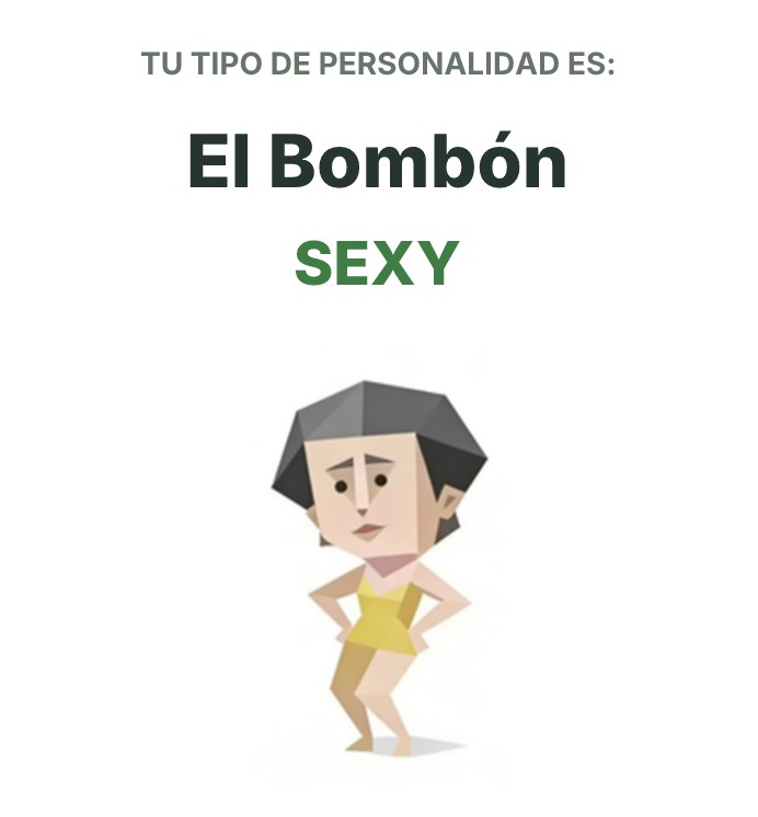 Ilustración del tipo de personalidad SBTI SEXY El Bombón