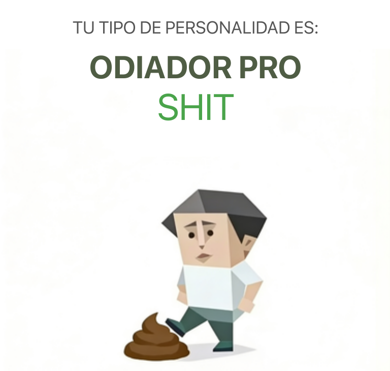 Ilustracion del tipo de personalidad del sbti test MIERDA Cínico