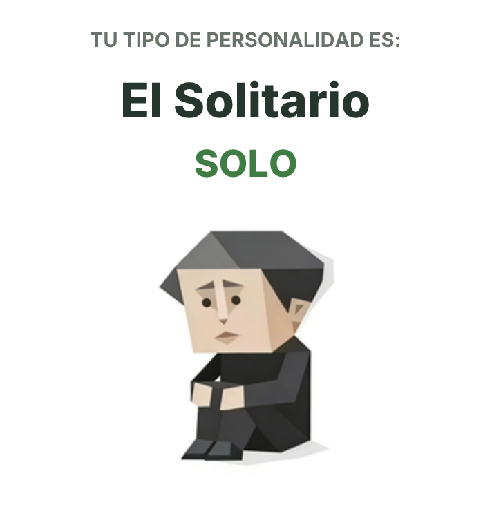 Ilustración del tipo de personalidad SBTI SOLO El Solitario