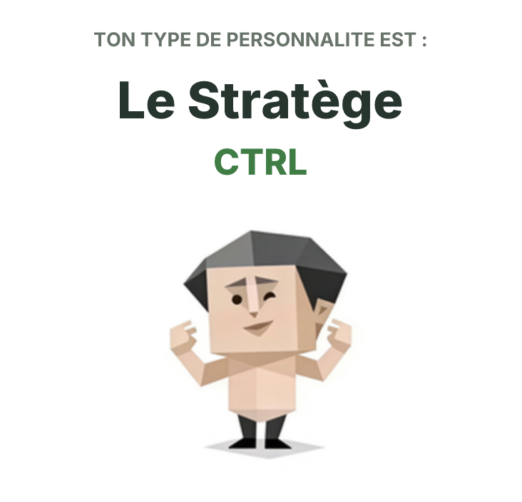 Illustration SBTI du type CTRL Le Stratège