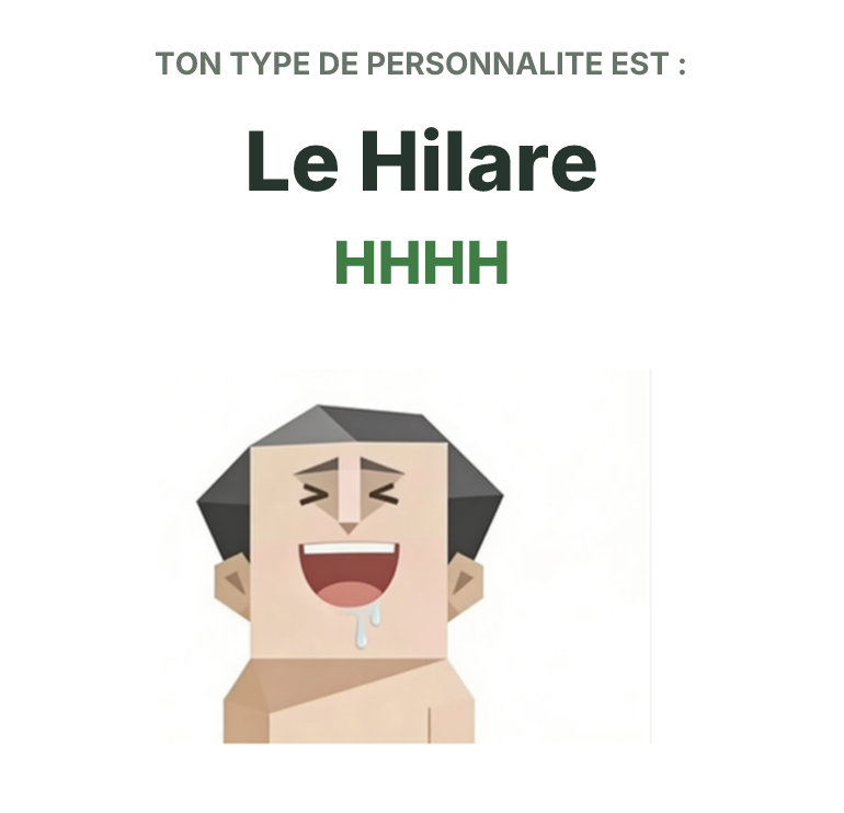 Illustration SBTI du type HHHH Le Hilare