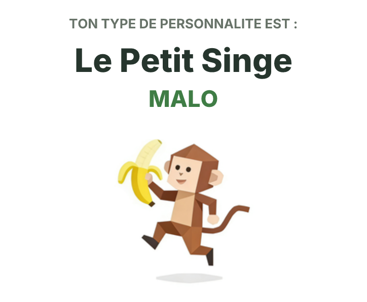 Illustration SBTI du type MALO Le Petit Singe