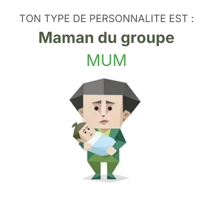 SBTI illustration du type de personnalité pour MUM Maman du groupe