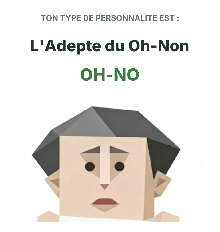 Illustration SBTI du type OH-NO L'Adepte du Oh-Non
