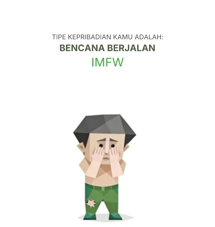 Ilustrasi tipe kepribadian tes sbti IMFW limbah