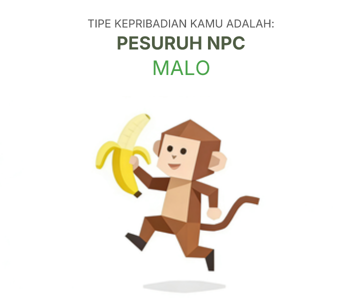 Ilustrasi tipe kepribadian tes sbti MALO Apa?