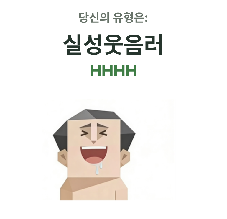 HHHH SBTI 성격 유형 일러스트, 실성웃음러