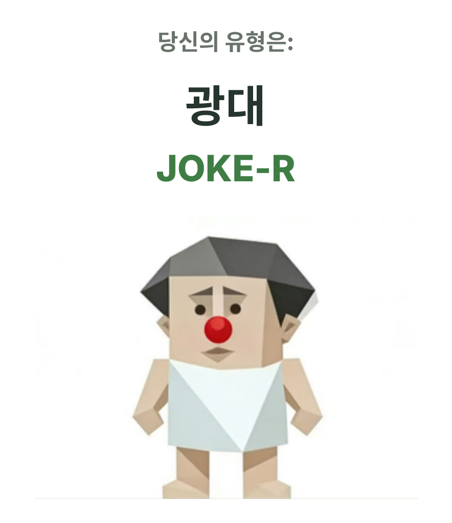 JOKE-R SBTI 성격 유형 일러스트, 광대